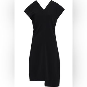 Helmut Lang Asymmetric crepe mini dress